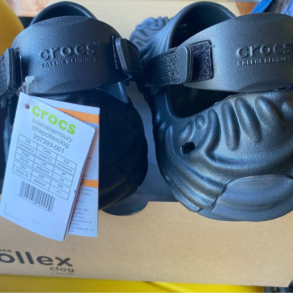 Brand new Salehe Bembury Sasquatch Crocs US mens 10. Sold out pre release